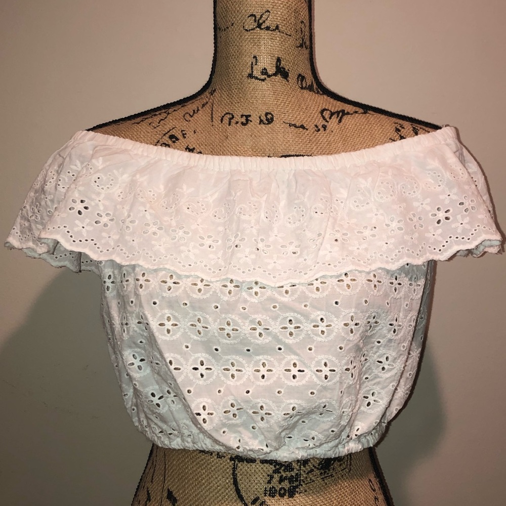 Off the shoulder crop top